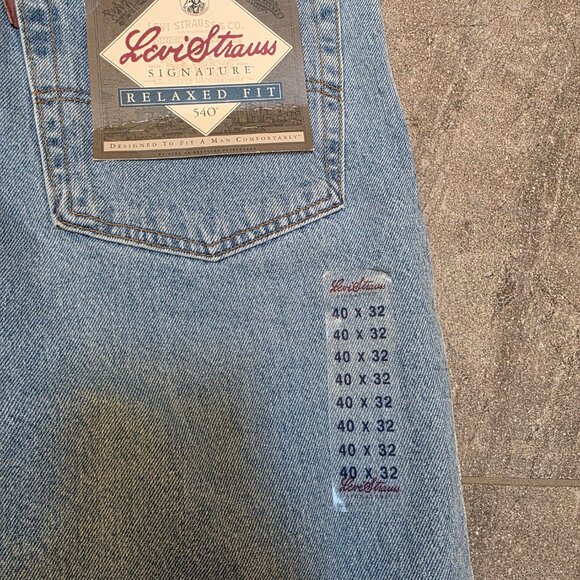 Vintage Levi's 540 Brown Tab Relaxed Fit Jeans Wrinkle Free USA Made Sz 40/32 - Picture 5 of 13